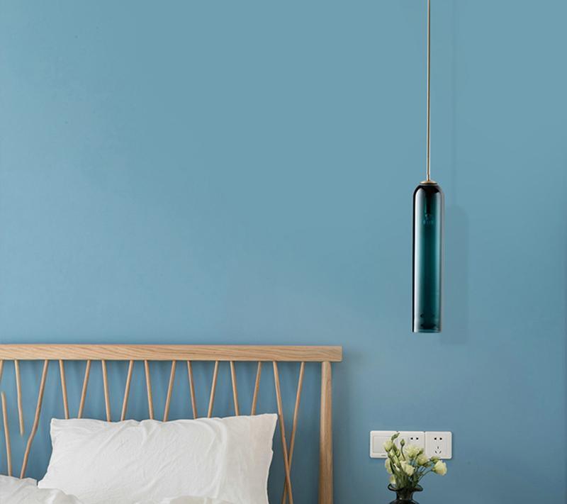 Long Tube Glass Pendant Light - Lumpaz