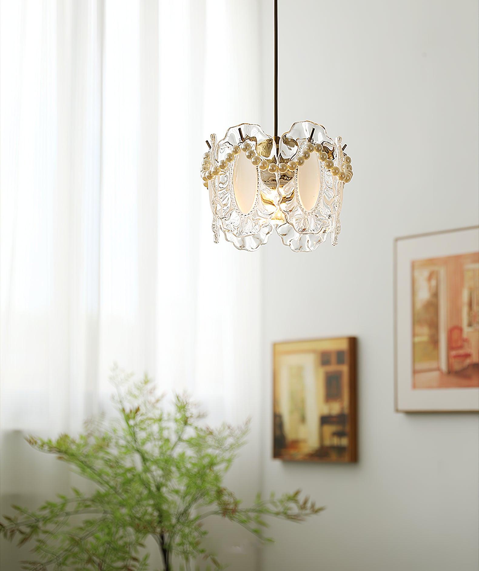 Floral Glass Pendant Lamp - Lumpaz