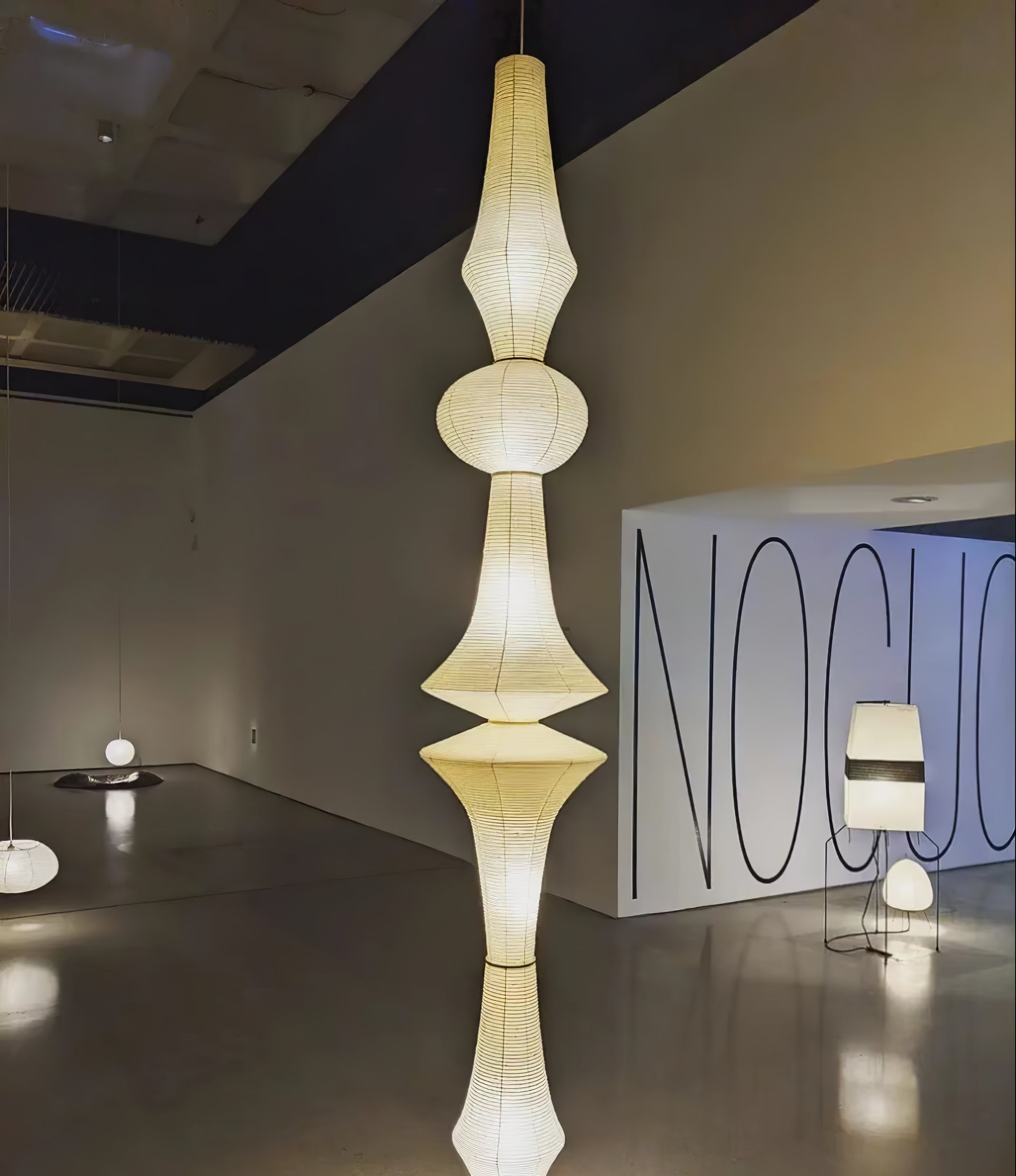 Washi Paper E Pendant Light - Lumpaz