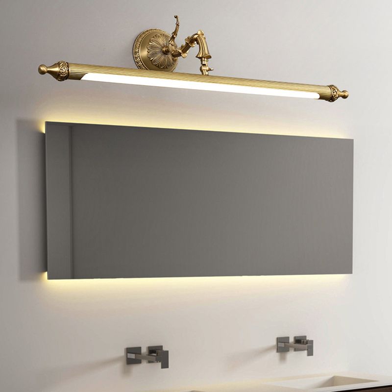 Félicie Vintage Linear Resin&Glass Wall Lamps, Gold - Lumpaz