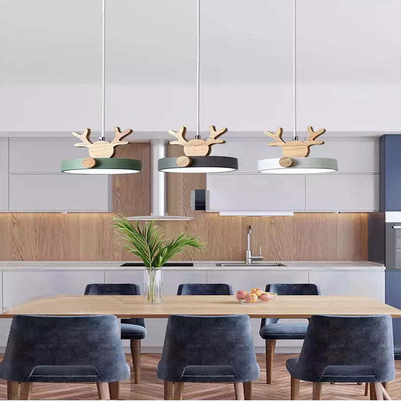 Morandi Deer Cluster Pendant Light 3 Color, 1/3 Heads - Lumpaz