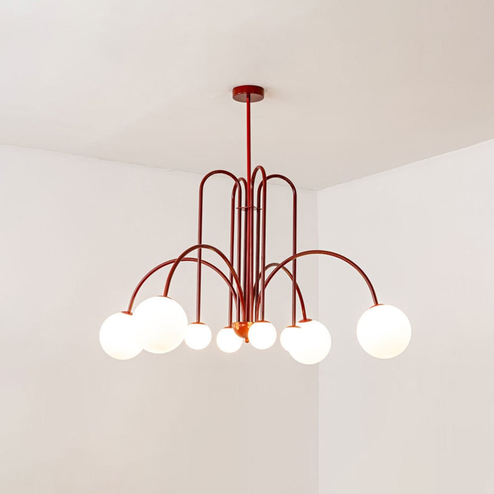 Avi Double Layer White Glass Pendant Light - Lumpaz