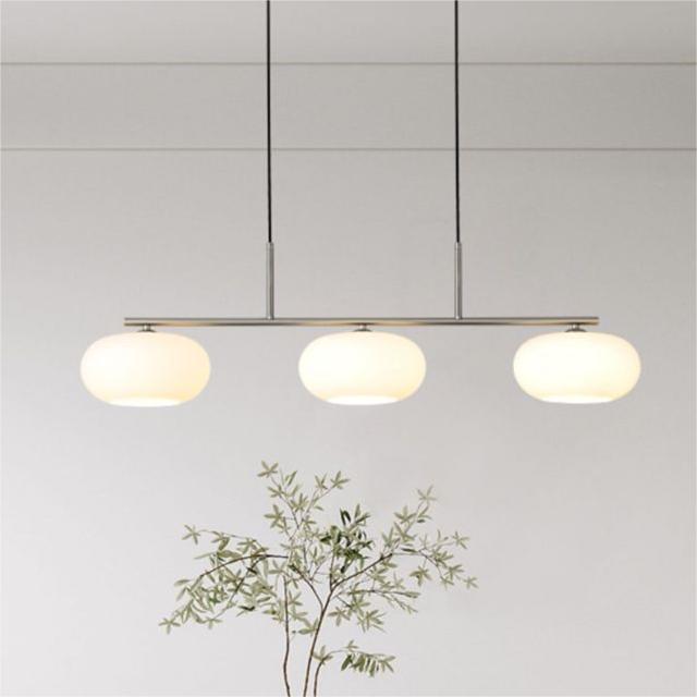 Hailie Cream Cluster Pendant Light, 3 Heads - Lumpaz