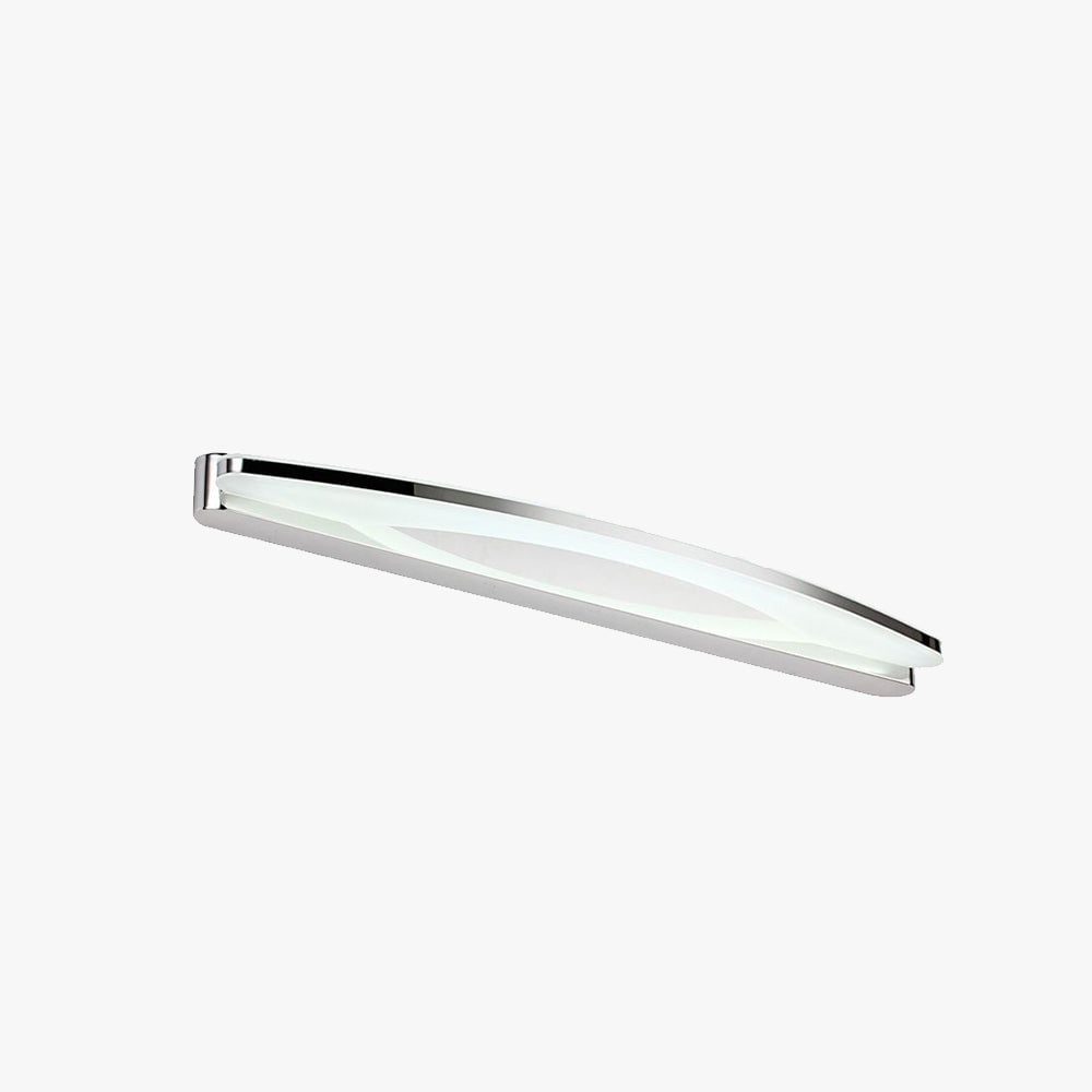 Leigh Minimalist  Vanity Wall Lamp, Chrome, Bedroom/Bathroom - Lumpaz