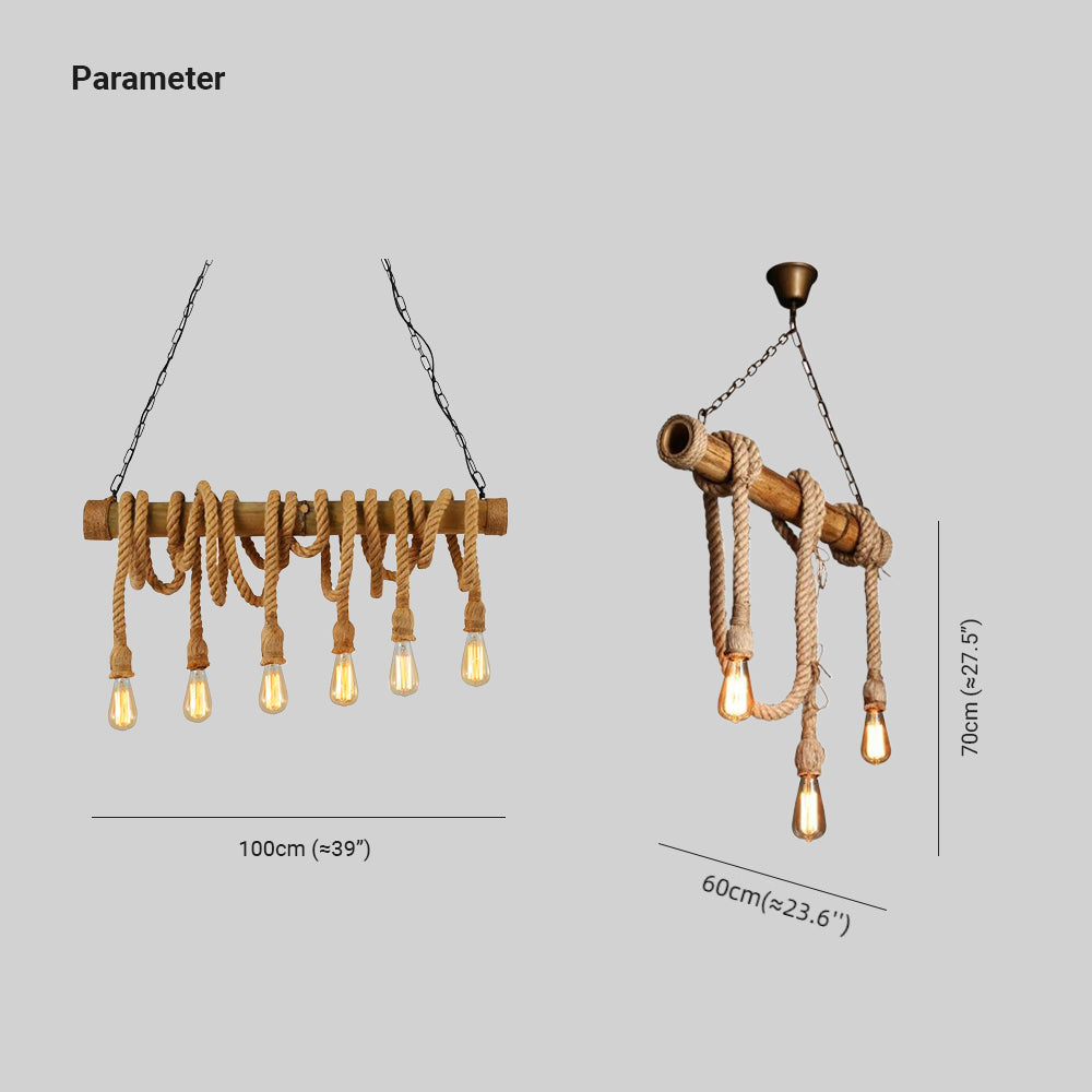 Alessio Vintage Retro Resin Pendant Light, flaxen - Lumpaz