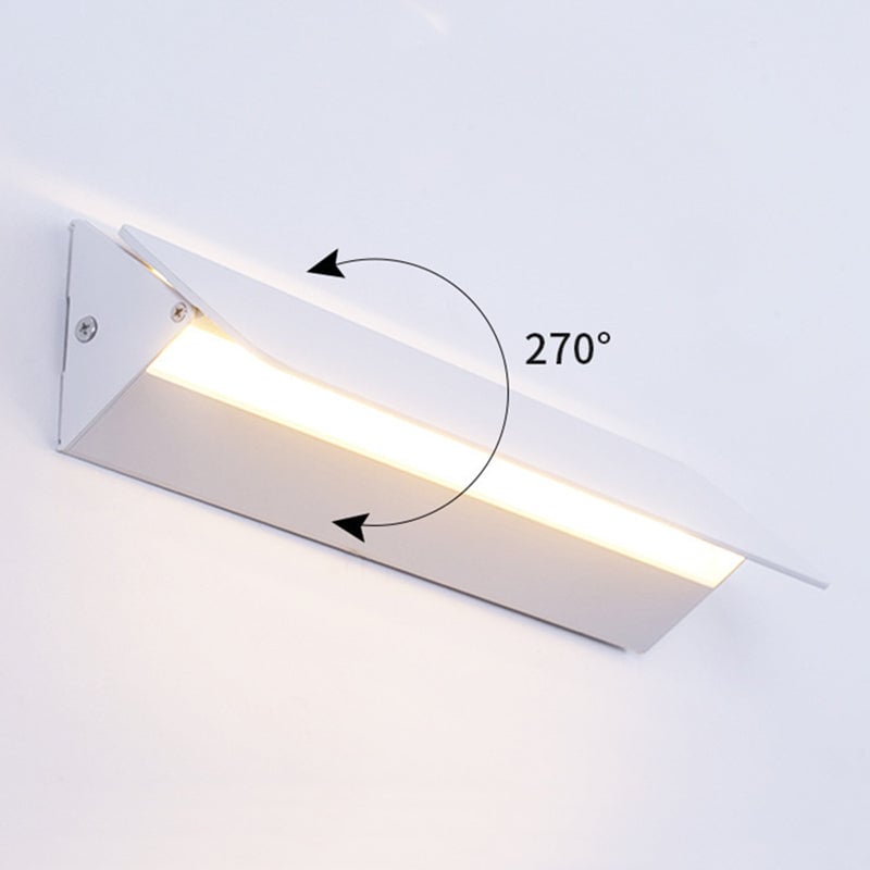 Orr LED Metal Indoor Wall Lamp Rotatable, White - Lumpaz