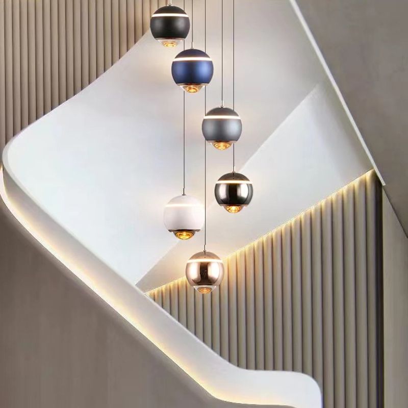 Valentina Modern Round LED Pendant Light, Kitchen Island - Lumpaz
