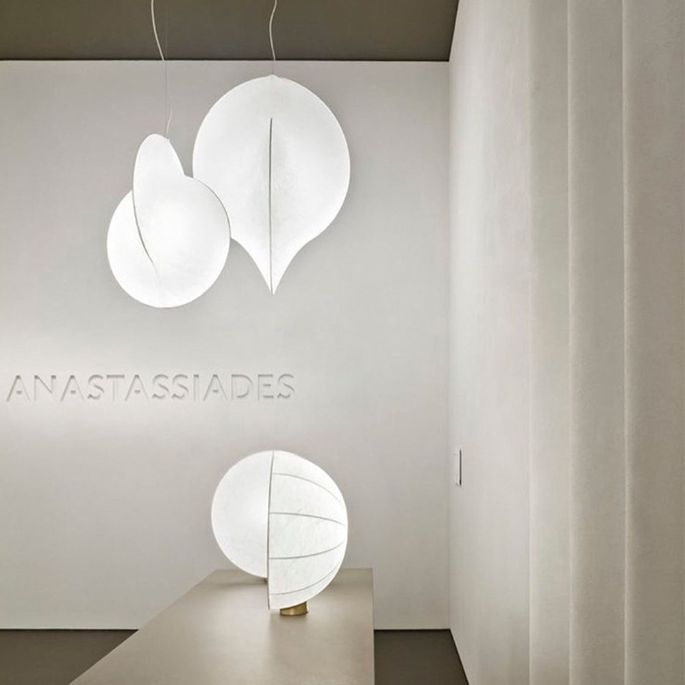 Renée Pendant Light, Fabric, 19.6" - Lumpaz