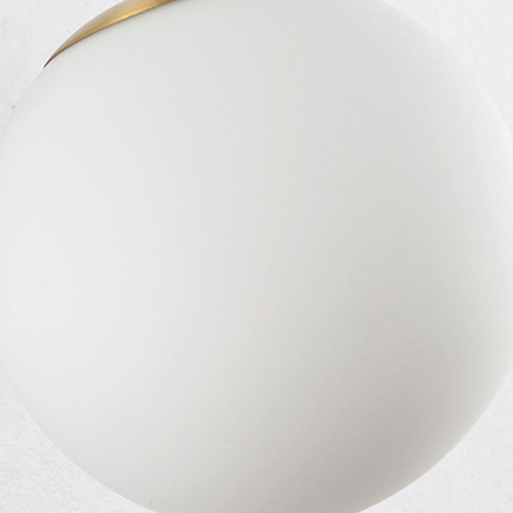 Valentina Wall Lamp Modern Globe, Metal/Glass, Black/Gold, Hallway - Lumpaz