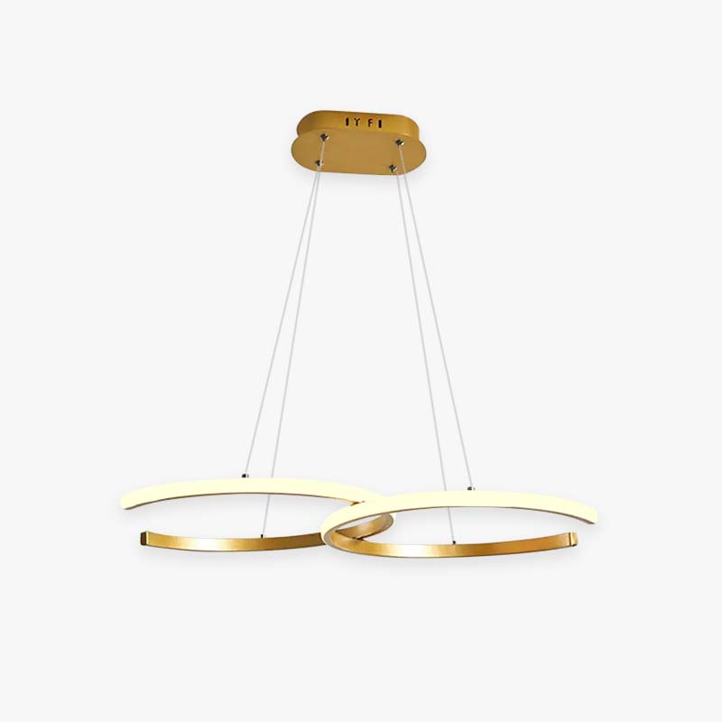 Modern Minimalist Pendant Light, Double-C - Lumpaz