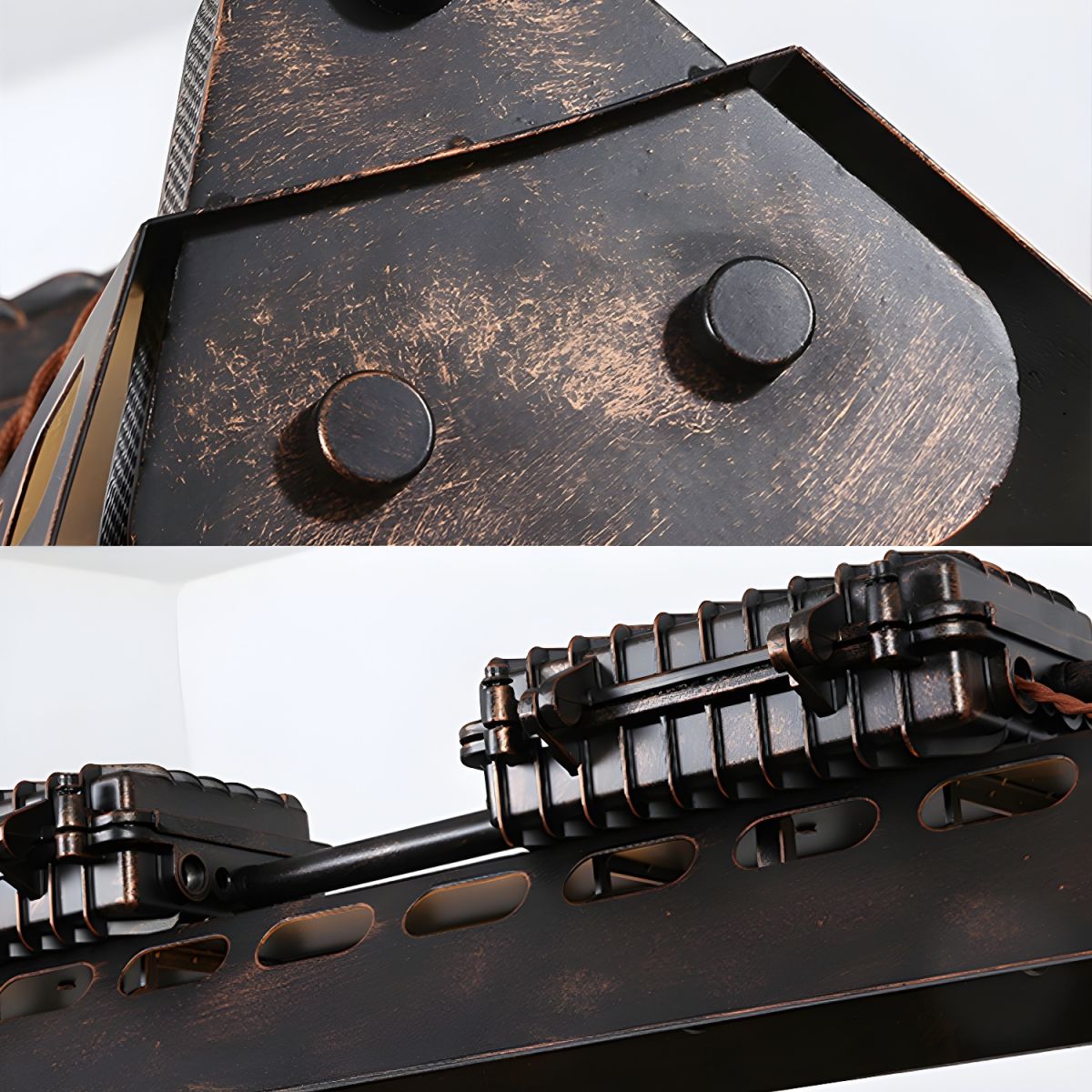 Cooley Industrial Metal Pendant Light Restaurant, Rust - Lumpaz