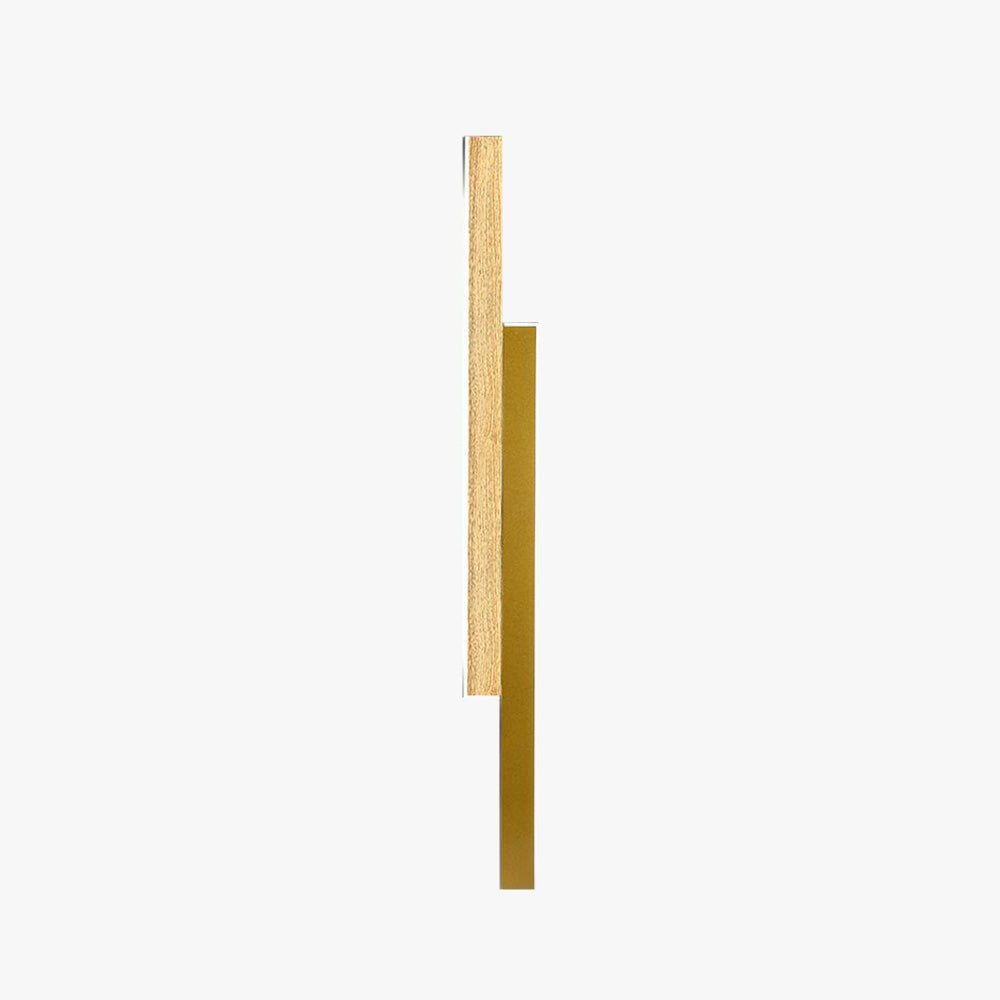 Ozawa Designer Duo-linear Wooden Wall Lamp, Brown/Wood - Lumpaz