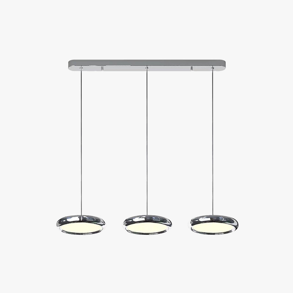Welsh Minimalist Circular Metal Pendant Light,Silver/Gold/Rose Gold - Lumpaz