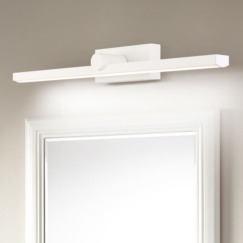 Edge Minimalist Linear Led Vanity Wall Lamp, White, Bathroom - Lumpaz