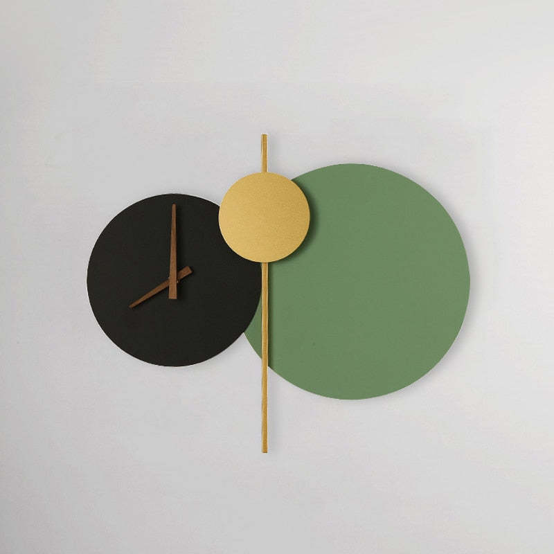 Nielsen Modern Clock Metal Painted Wall Light LED Light Bedroom - Lumpaz
