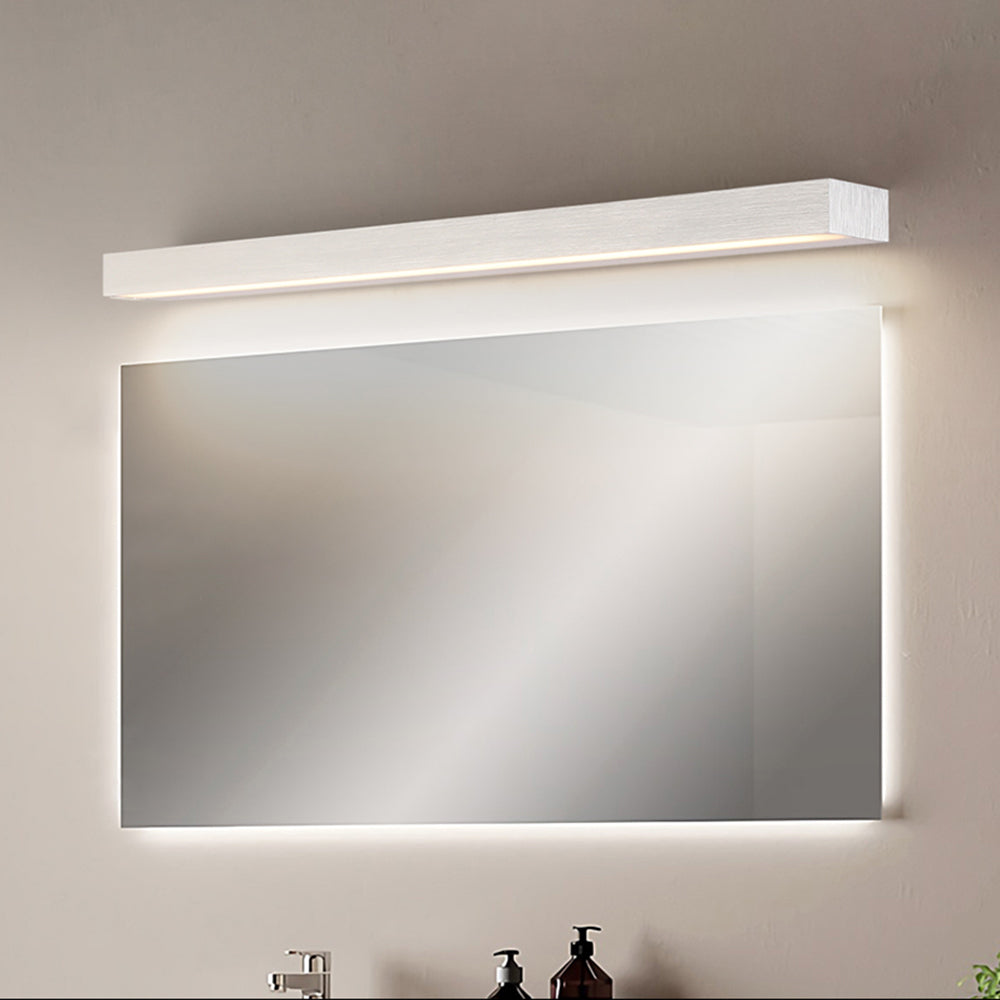 Edge Wall Lamp Linear Minimalist Mirror Front, White, Bathroom - Lumpaz