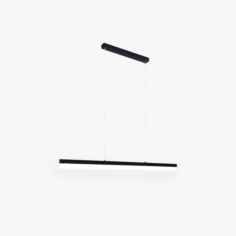 Edge Modern Linear Metal/Acrylic Pendant Light, White/Black - Lumpaz