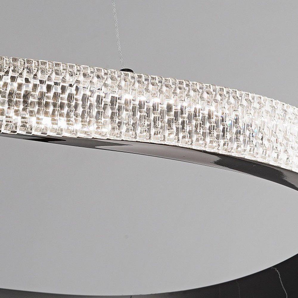 Kirsten Pendant Light, Aluminium & Arcylic, 1/2 Rings, 2 Color - Lumpaz