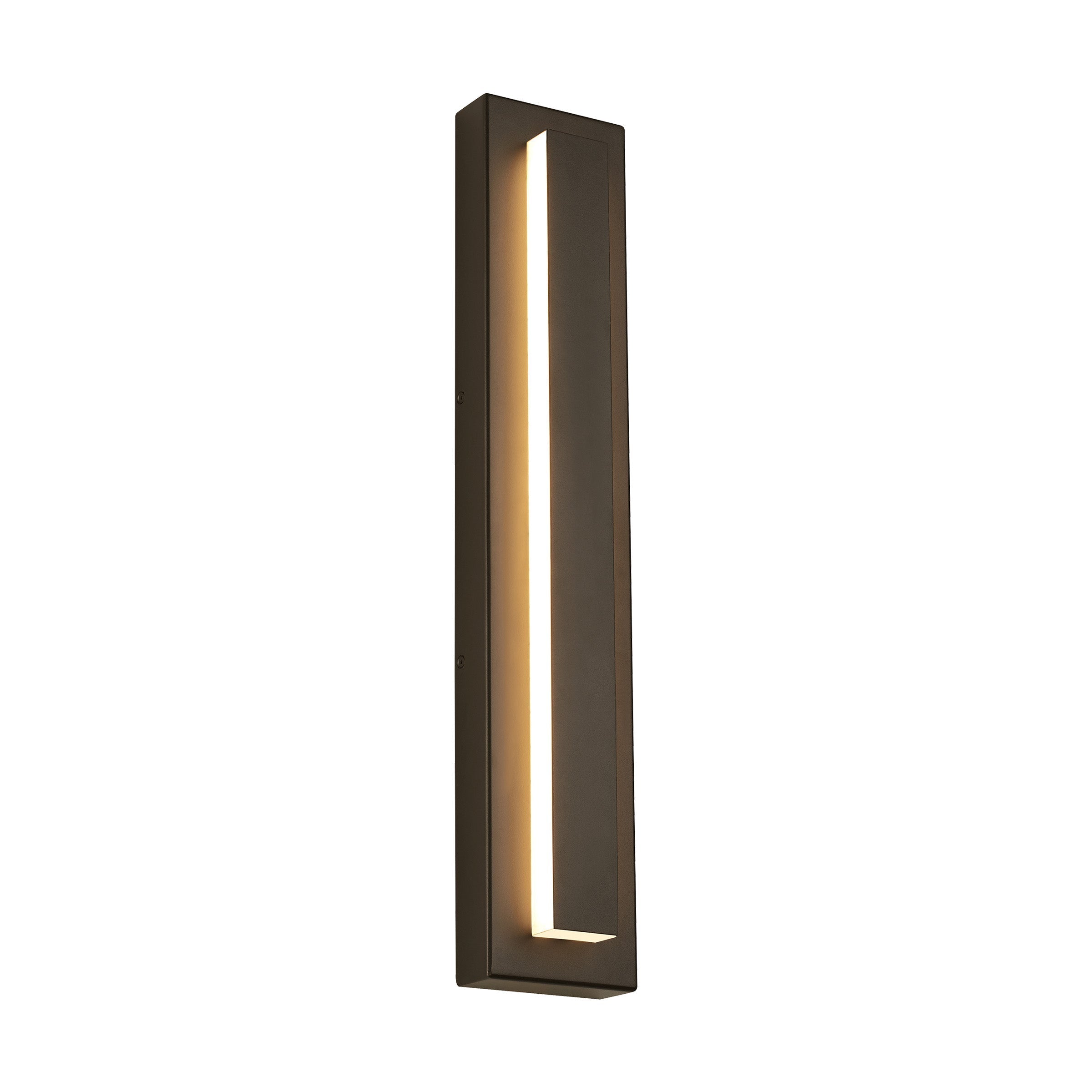 Edge Modern Square Ring Metal Outdoor Wall Lamp, Dark/Gray Bronze - Lumpaz