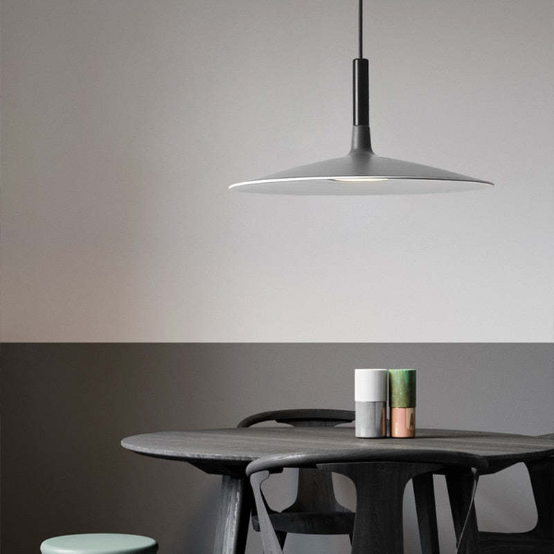 Morandi Pendant Light Pan, Plate Shape, Industrial - Lumpaz