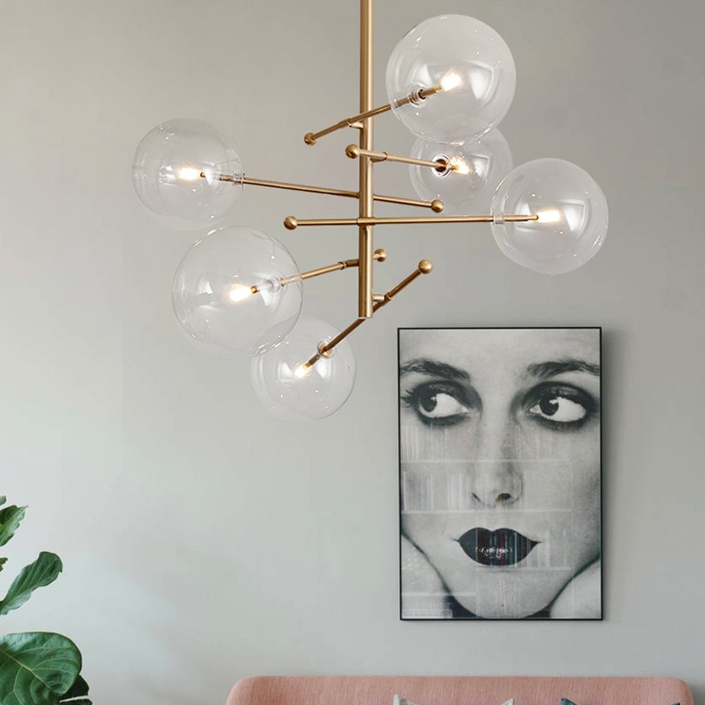 Valentina Modern Bubble  Pendant Light, Gold - Lumpaz
