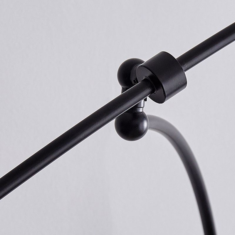 Carins Arc Wall Lamp, Metal/Glass, Black/Gold, Bedroom - Lumpaz