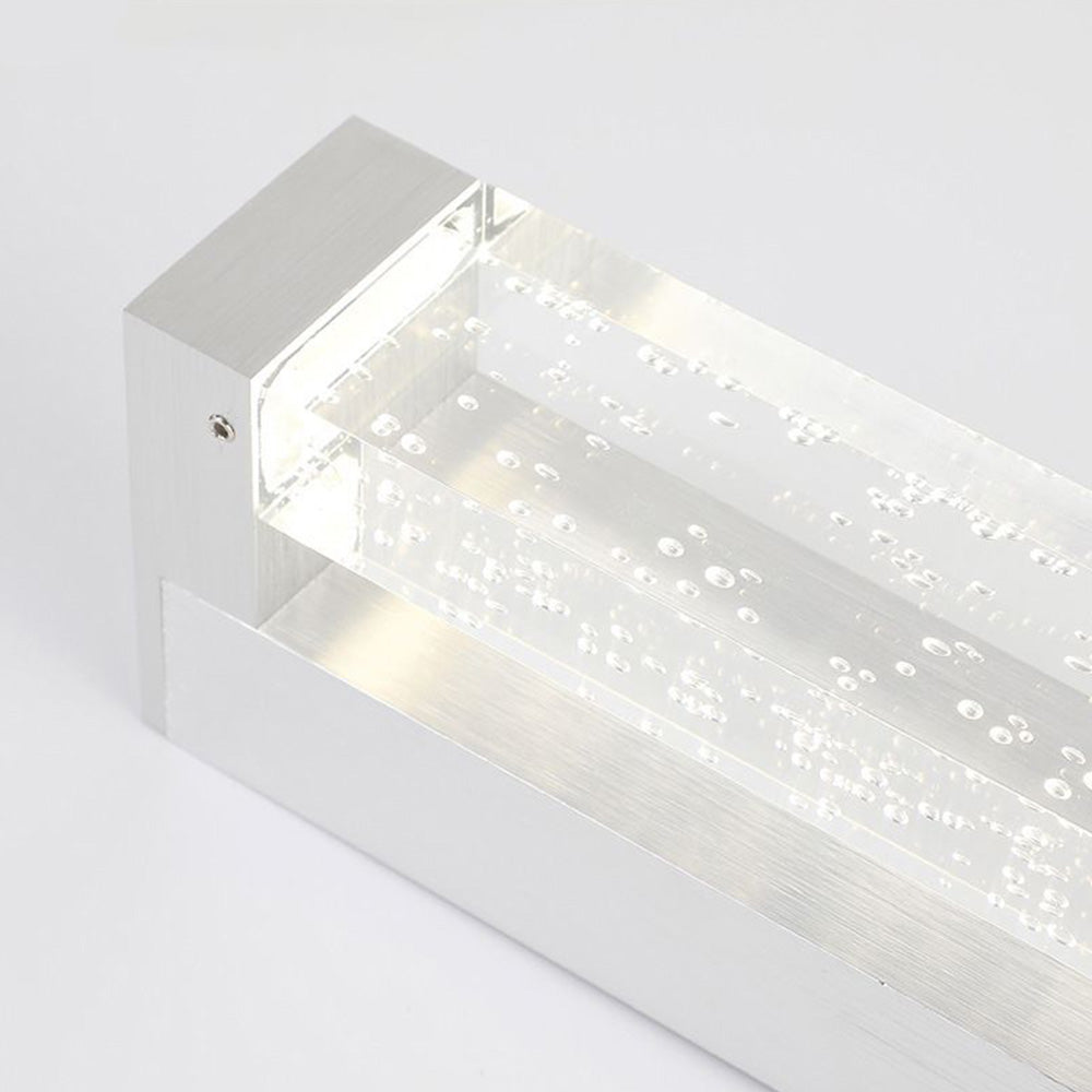 Leigh Transparent Rectangular Mirror Front Vanity LED Wall Lamp, Bathroom - Lumpaz