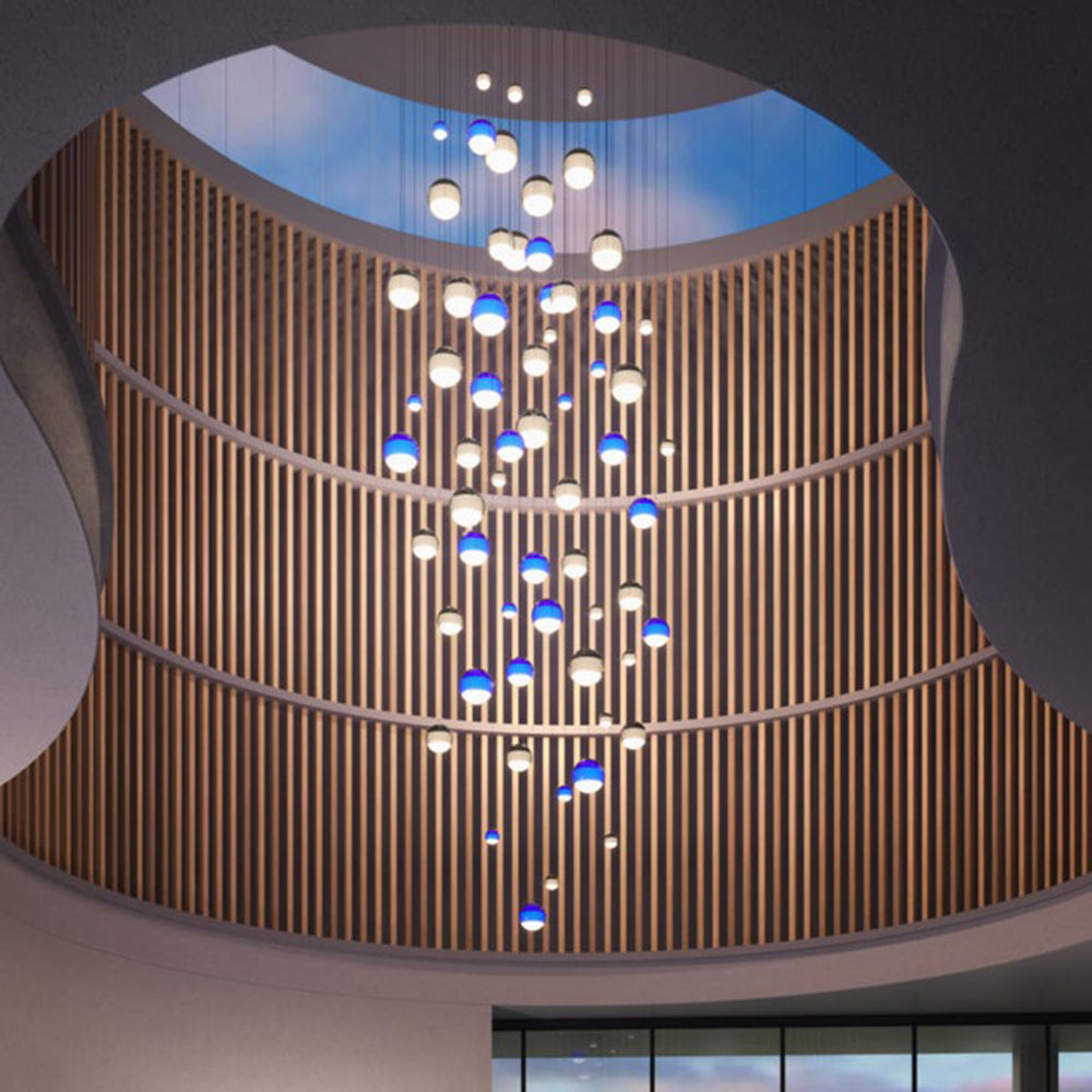 Hailie Contemporary Colorful Glass Bubble Pendant Light - Lumpaz