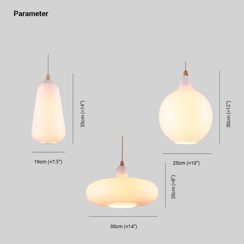 Hailie Nordic Designer LED Pendant Light, 3 Style - Lumpaz