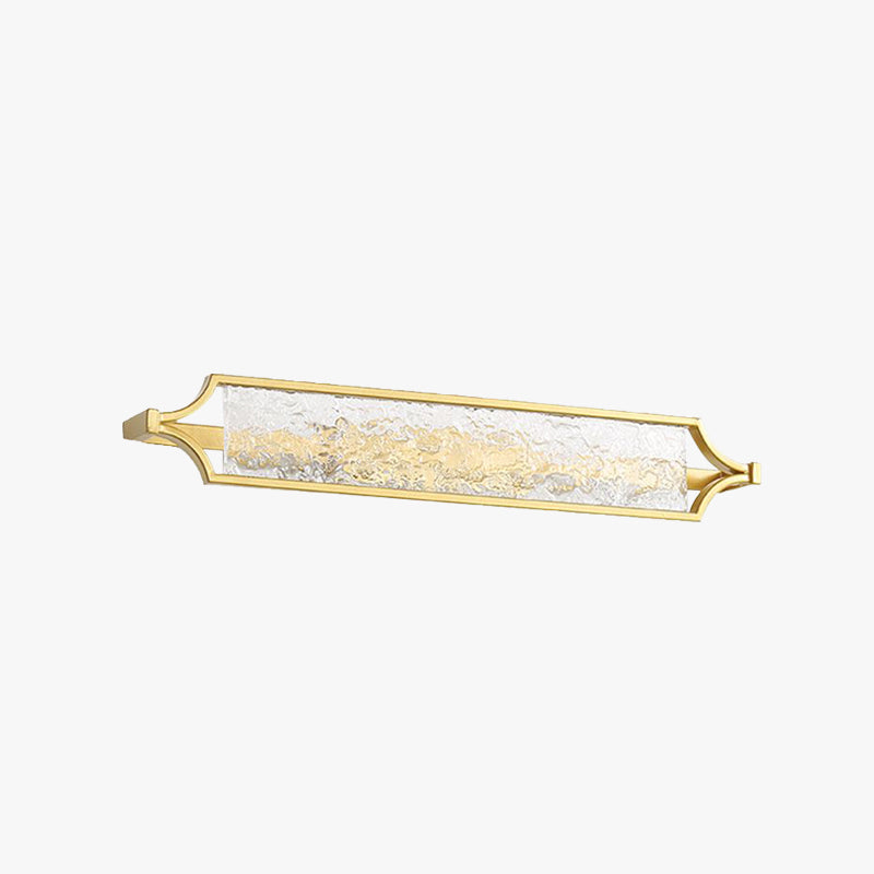 Leigh Wall Lamp Modern LED Mirror Front Vanity, White/Gold, Dining Room - Lumpaz