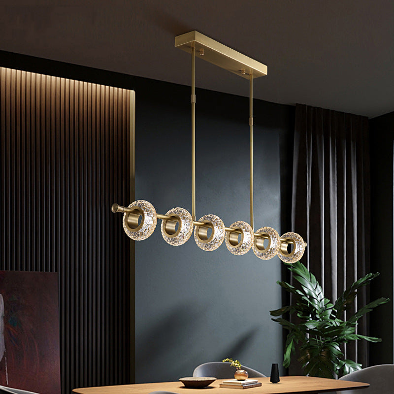 Marilyn Modern Luxury metal/Glass Pendant Light, Gold - Lumpaz