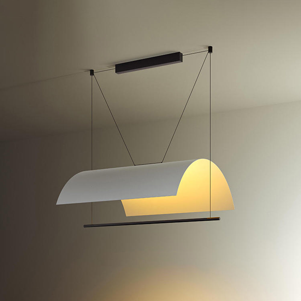 Edge Minimalist Linear Metal Pendant Light - Lumpaz