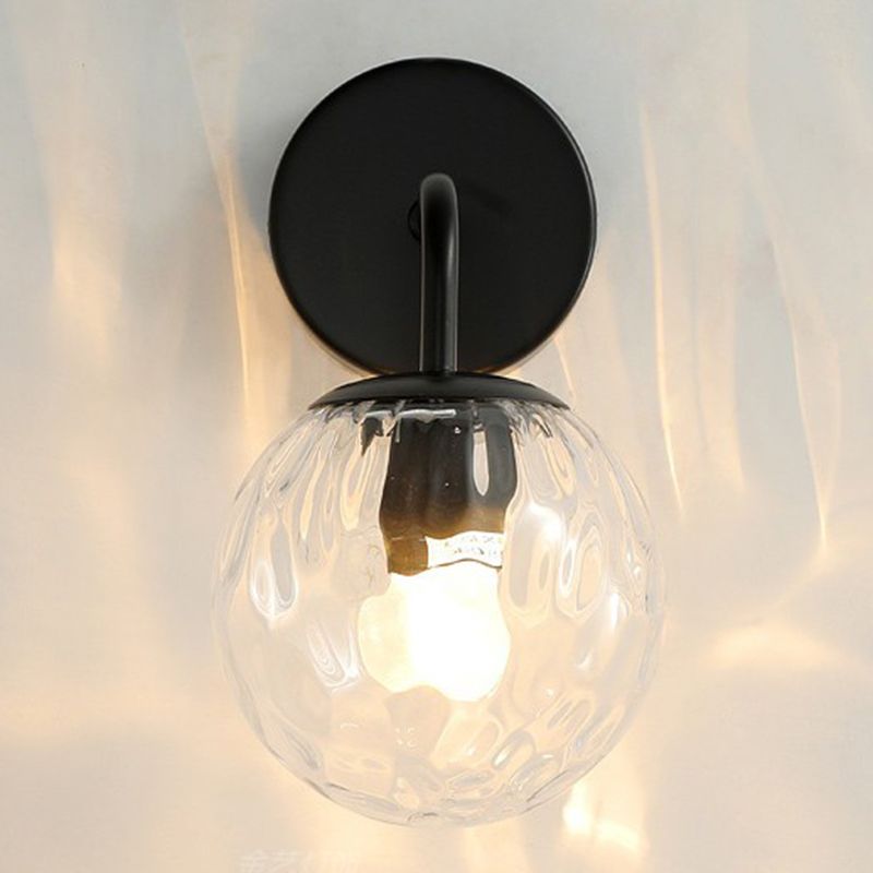 Valentina Vintage Clear Bubble Dresser Wall Lamp - Lumpaz