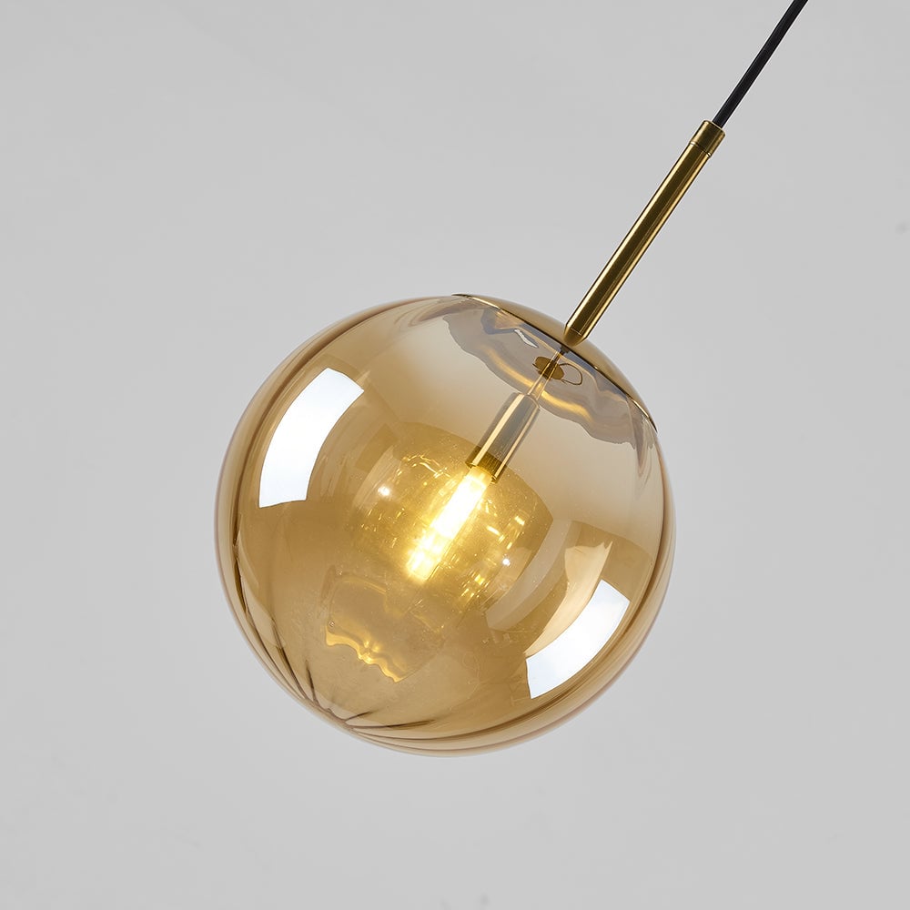 Hailie Modern Pendant Light Clear Bubble Gradient, Glass - Lumpaz