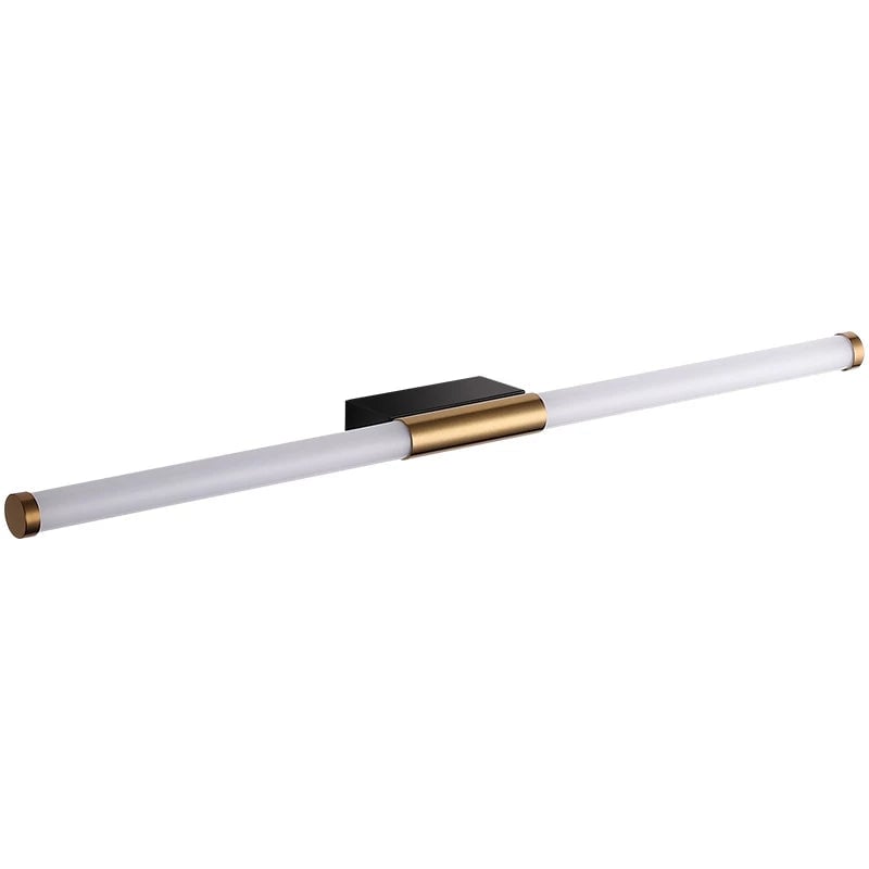 Leigh Minimalist Linear Metal Wall Lamp, Gold - Lumpaz