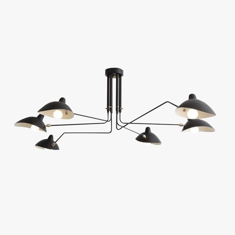 Schmitt Pendant Light Industry, Metal, Black, Study Room - Lumpaz