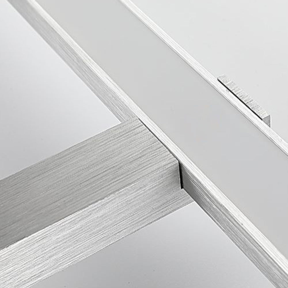 Leigh Nordic Linear Acrylic Mirror Front Wall Lamp, Silver - Lumpaz