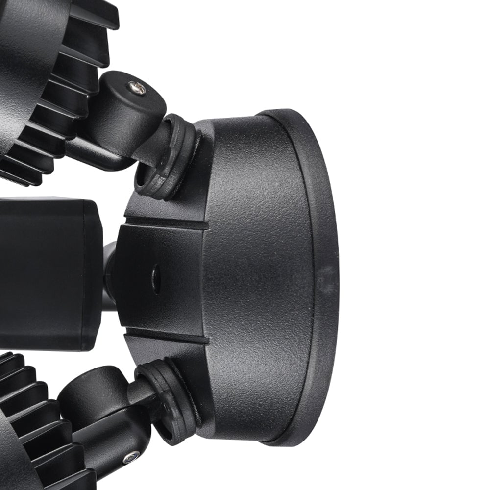 Orr Modern Camera Shape Metal/Acrylic Outdoor Waterproof Wall Lamp Spotlight, Black - Lumpaz