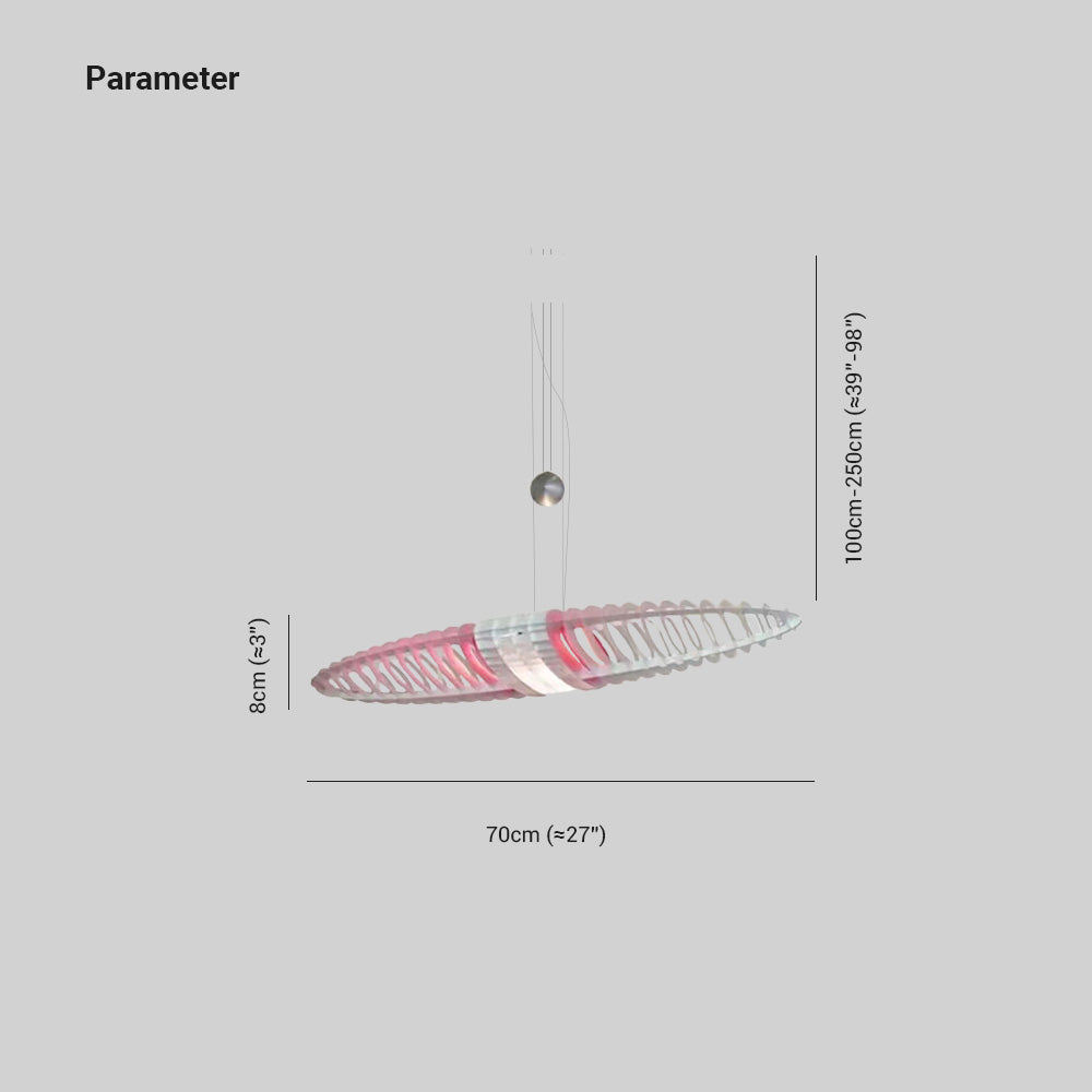 Eveline Modern Stainless Steel Pendant Light, 4 Color - Lumpaz