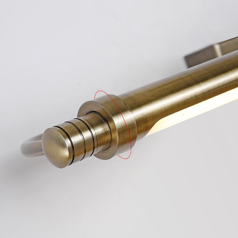 Leigh Modern Linear Metal Vanity Wall Lamp, Gold - Lumpaz