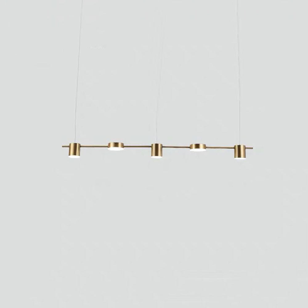 Weiss Minimalist Multi Metal Pendant Light, Black/Gold - Lumpaz