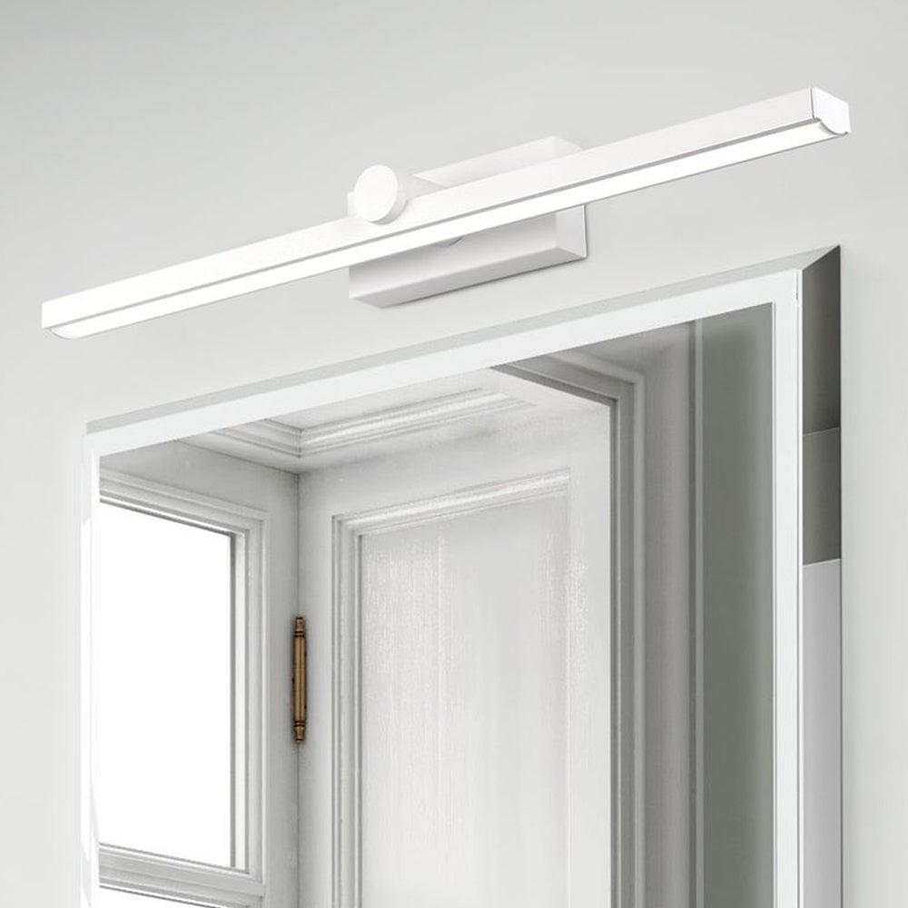 Leigh Nordic LinearMetal Mirror Front Vanity Wall Lamp, White - Lumpaz