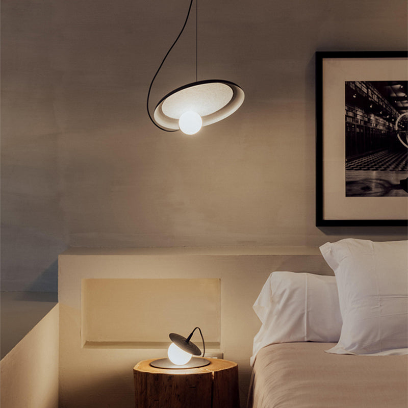 Avi Pendant Lights Stylish Art Deco, Black/White/Copper, Living Room - Lumpaz