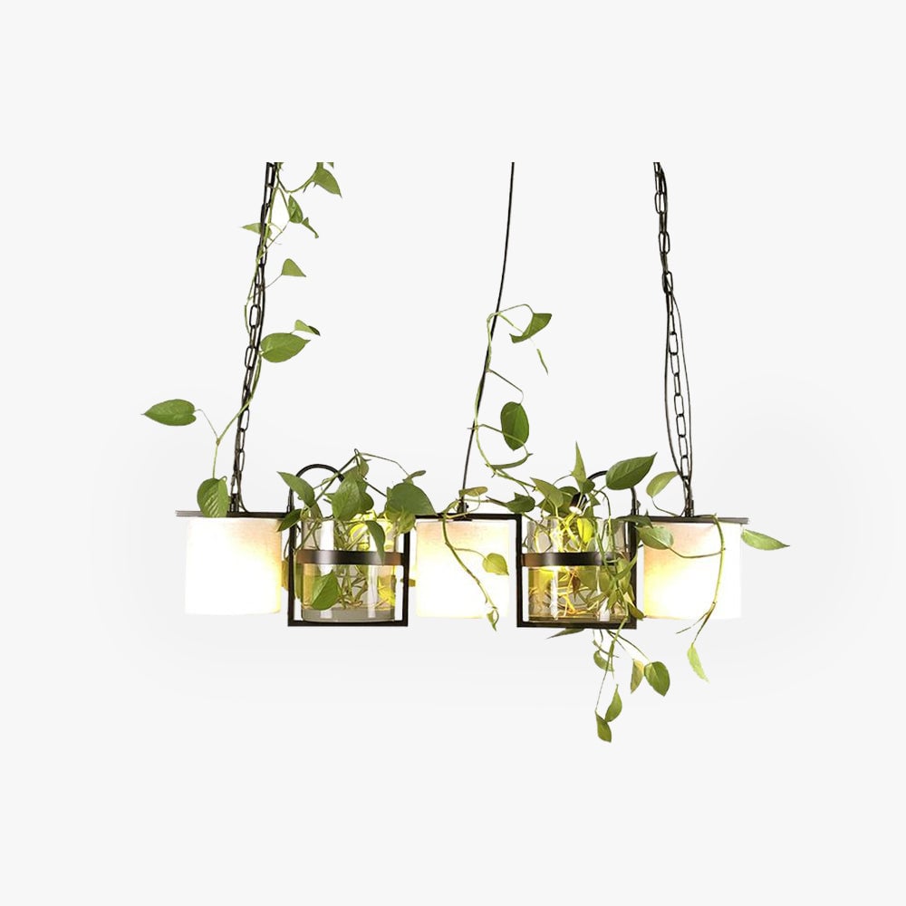 Nest Barrel Greenery Glass Pendant Light, Black - Lumpaz