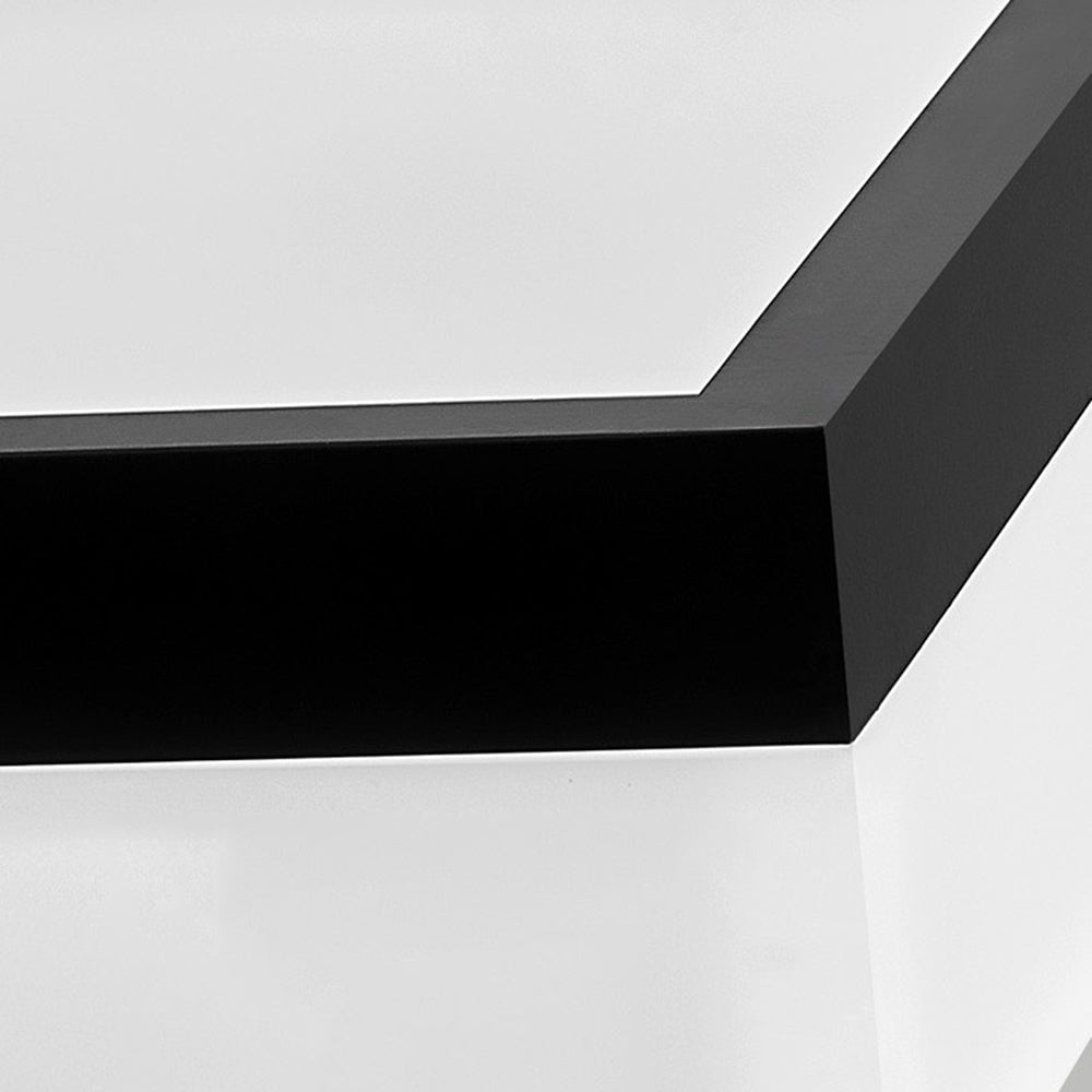 Bouvet Nordic Rectangular Led Pendant Light, Black/White, Acrylic - Lumpaz