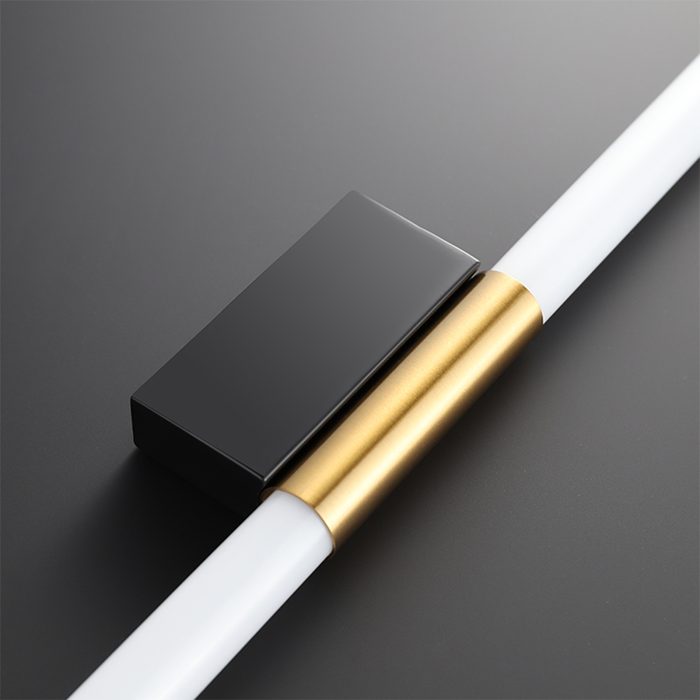 Leigh Modern Linear Cooper White Mirror Front Wall Lamp - Lumpaz