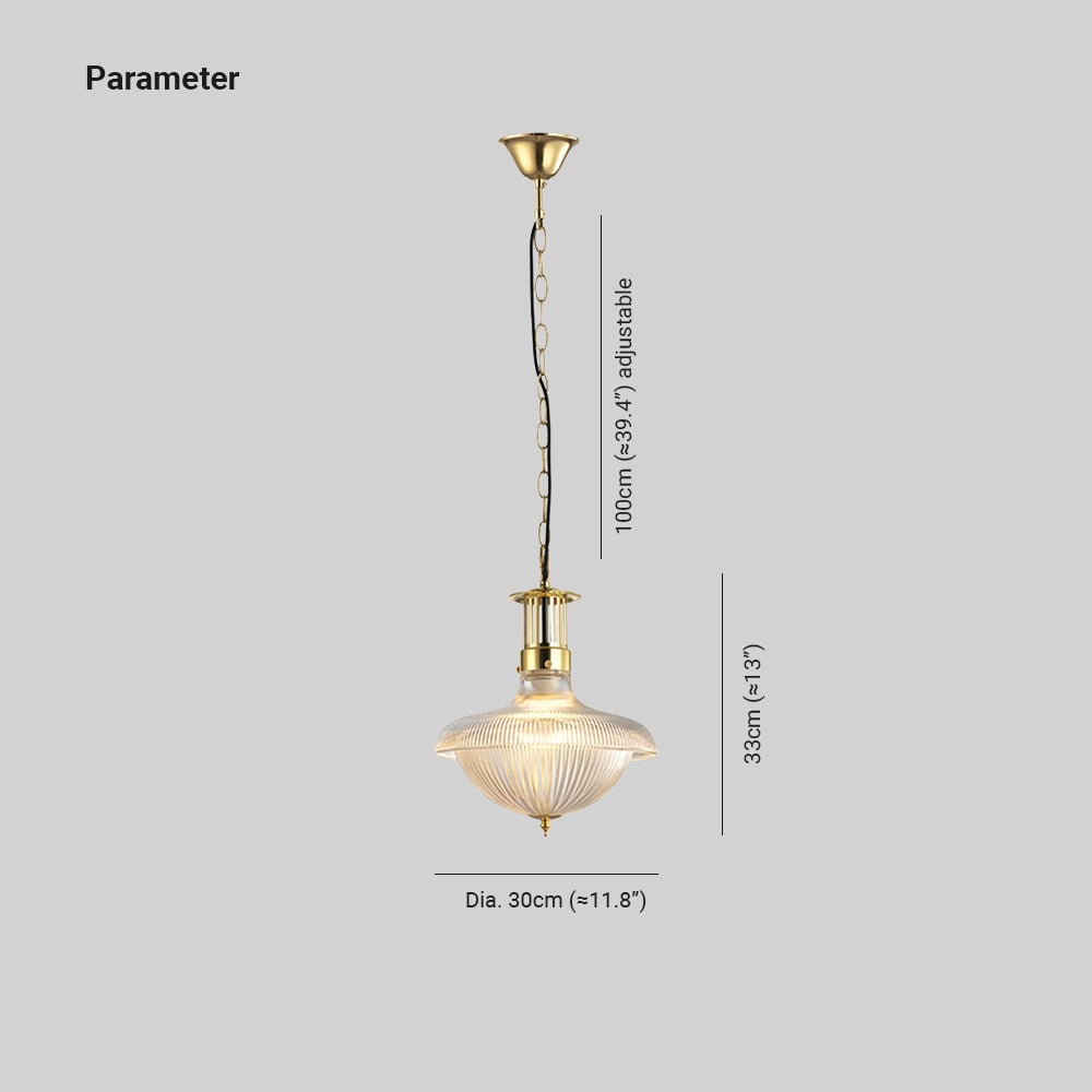 Alessio Vintage Industrial LED Pendant Light Glass Bedroom Kitchen - Lumpaz