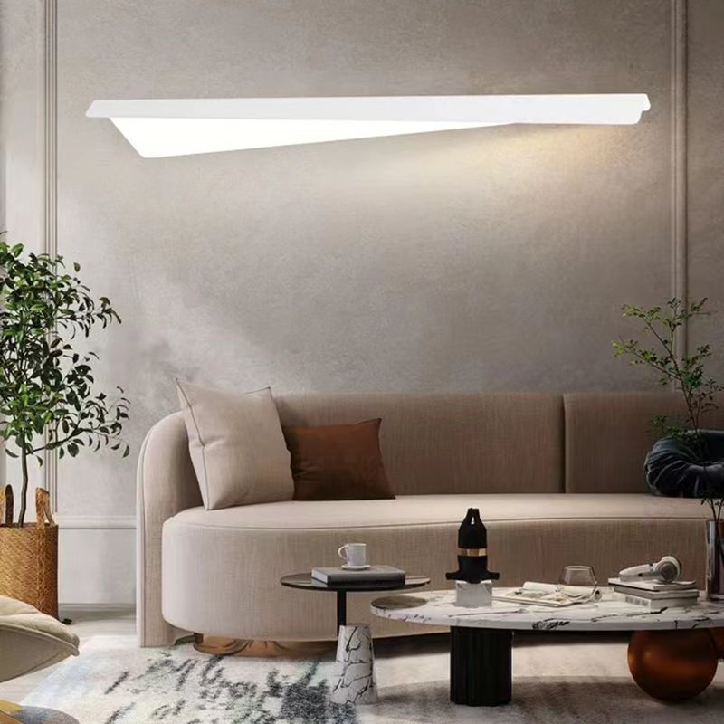 Leigh White Fold Vanity Wall Lamp - Lumpaz