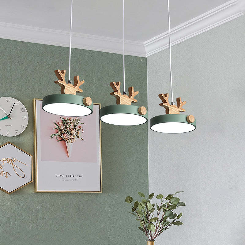 Morandi Deer Cluster Pendant Light 3 Color, 1/3 Heads - Lumpaz