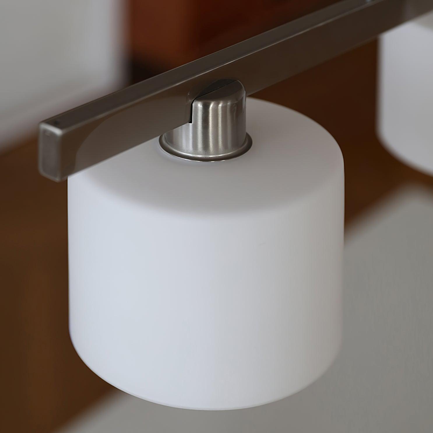 Zaid White Cluster Pendant Light, 3 Heads, Metal/Glass - Lumpaz